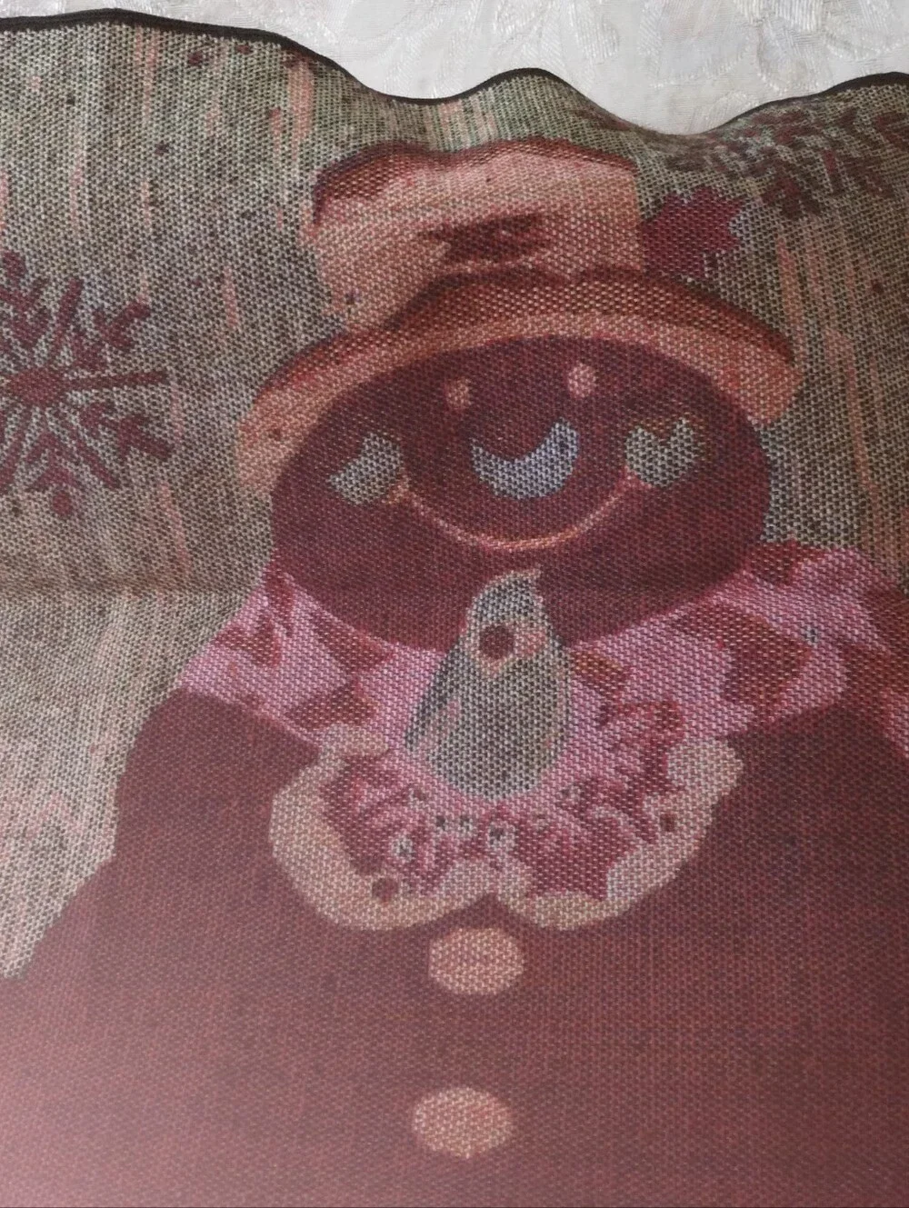 Snowman Woven Placemats Vintage / 4 Pc